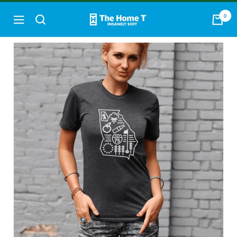 The Home-T Georgia Icon t-shirt Grey size large